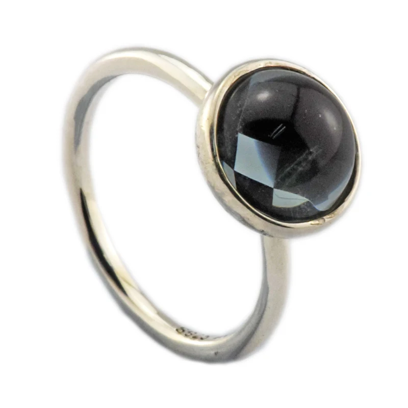

CKK Ring Blue Poetic Droplet Rings for Women Men Anillos Mujer Anel Bague Femme Wedding Engagement 925 sterling silver Jewelry