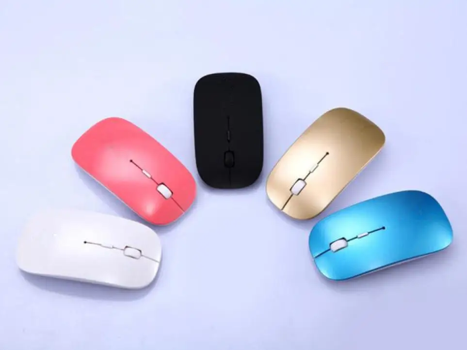 2400 dpi 4 кнопки оптическая USB Беспроводная игровая мышь Мыши для ПК ноутбука мини Бесшумная мышь# YL