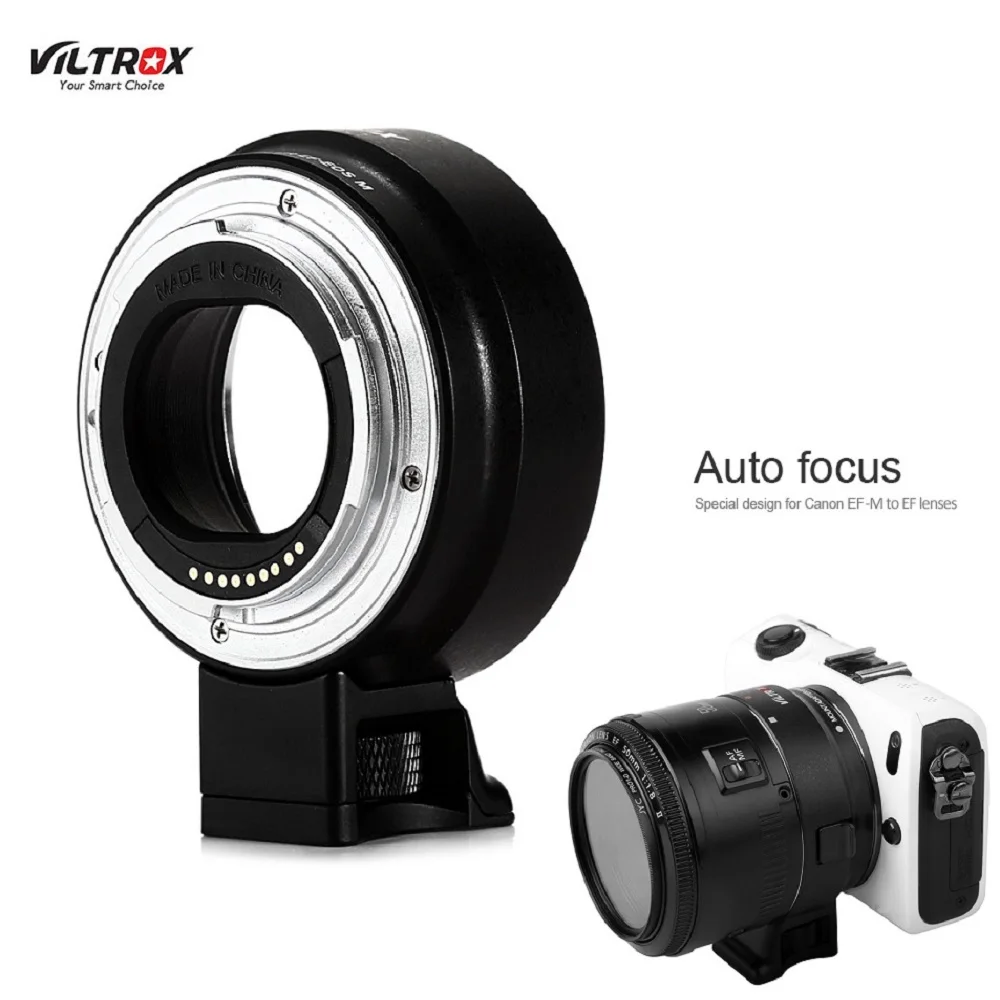 Viltrox EF EOS M AF адаптер для объектива с автофокусом Canon Камера объективов EF|Адаптеры