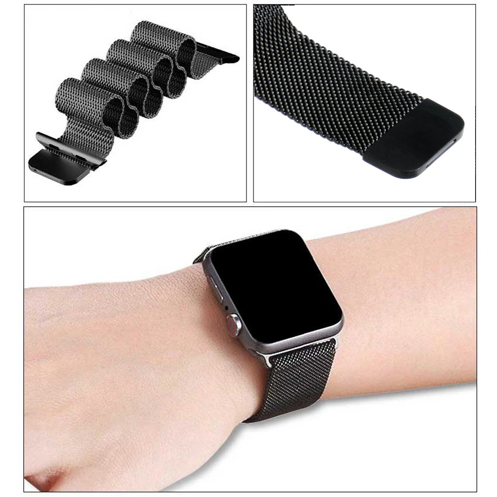 Ремешок для часов Leecnuo ремешок Apple Watch 42 мм 38 Миланская петля iWatch 1/2/3 | Наручные часы
