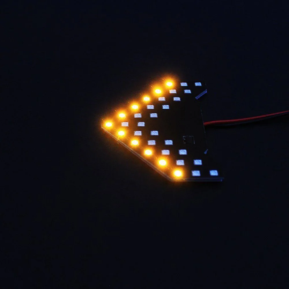 PKCELL 1 шт. 70*58 мм 12 В постоянного тока 6500 ~ 7000K 33SMD LED Желтый автомобиль зеркало