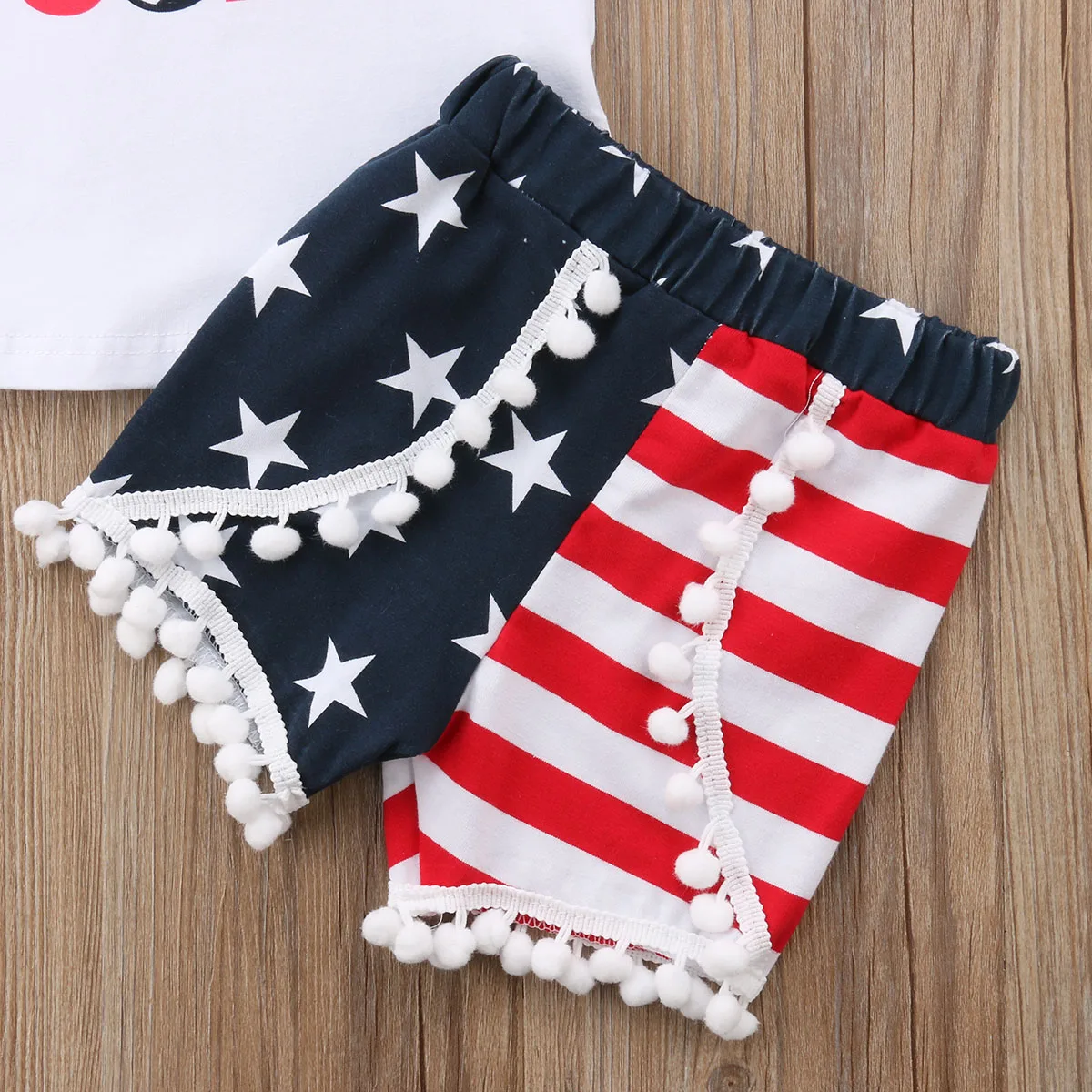 Летние детские топы без рукавов для маленьких девочек футболка штаны шорты