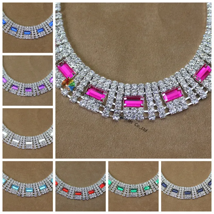 1 ярд 22 мм блестящая Чешская модель 9 цветных багетов для самостоятельной сборки