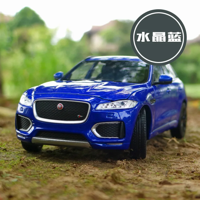 Welly 1:24 моделирование Литой Сплав модель автомобиля SUV игрушки для Jaguar F-pace с рулевым колесом управления игрушка для детей с коробкой