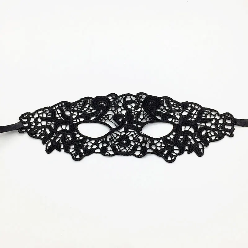 Black Unshaped 1 шт. маскарадные маски на Хэллоуин для женщин карнавал Марди Гра реквизит карнавал сексуальный кружевной маска венитьен маска - Цвет: Black Unshaped