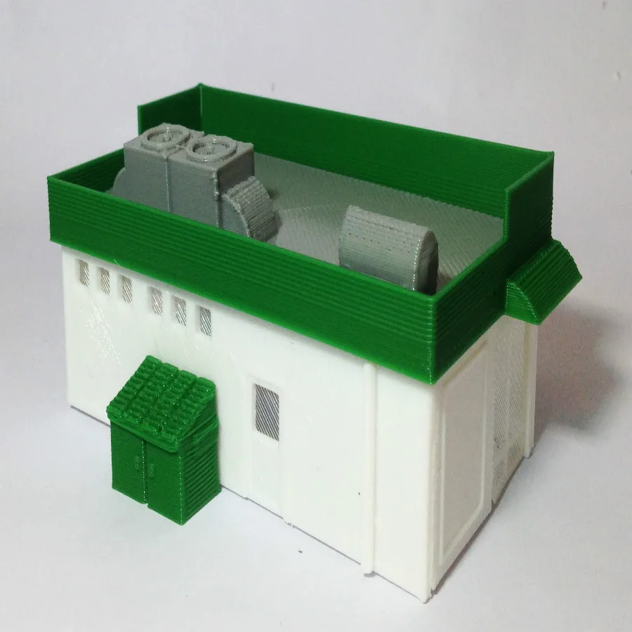 Железнодорожная модель поезда расположение сцены HO scale1:87 уличный магазин