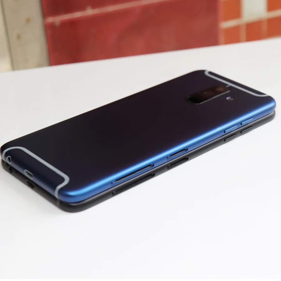 Оригинальная задняя крышка корпуса для Samsung Galaxy A6 + Plus A6plus 2018 аккумулятора кнопка