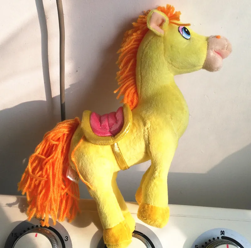 Говорящая на русском языке желтая лошадь набивные плюшевые игрушки подарок