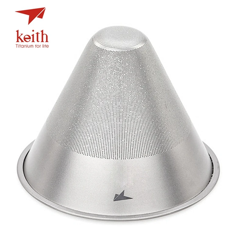 Портативный ситечко для чая Keith Titanium 220 мл ультралегкий Легкий Фильтр кофе