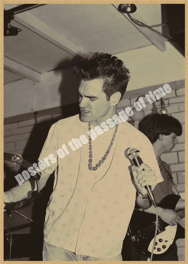 Ностальгический рок The Smiths с фото группы старая бумага плакат армейский вентилятор гостиная художественные изделия для стен стикер бар дизайн
