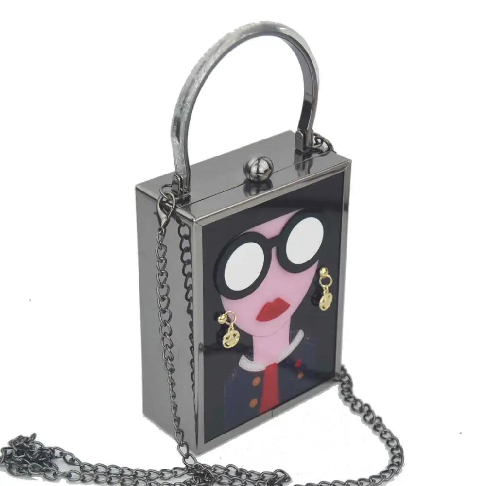 Женский акриловый клатч Z912 черная сумочка с цепочкой|handbags bags for sale|handbag cliphandbag cake |