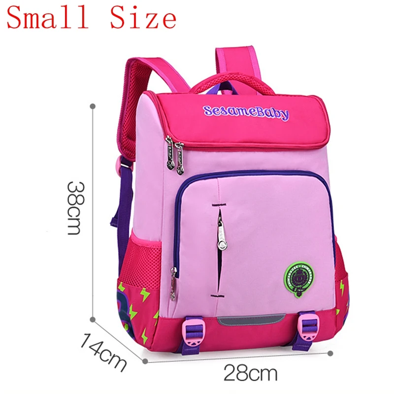 Small Pink Детские школьные ортопедические рюкзаки с героями мультфильмов, водонепроницаемый ранец для детского сада, детские школьные ранцы для мальчиков и девочек, Mochila - Цвет: Small Pink