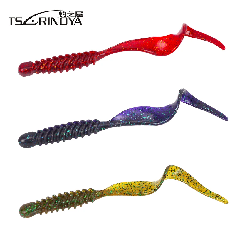 TSURINOYA 15 шт./упак. 120 мм 5g Grub рыболовные приманки Isca Искусственные воблеры Peche Pesca