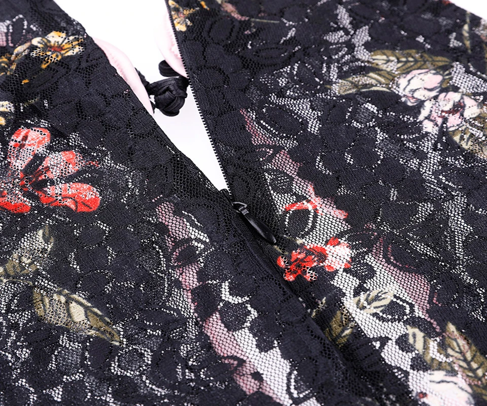 Эротическое нижнее белье Cheongsam со стоячим воротником, платье для сна, прозрачное сексуальное нижнее белье с разрезом, невидимая молния, сексуальное нижнее белье