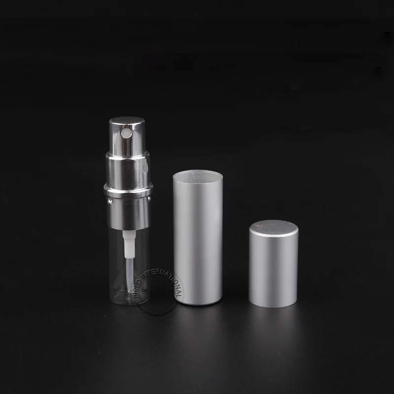 

Free Shipping 20 x 5ml Women Makeup Tools Small Black Aluminium+Glass Perfume Spray Bottle 5cc Portable Cosmetic Atomizer
