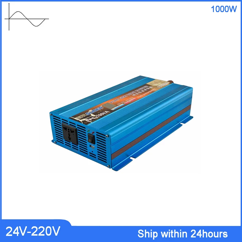 DC24V 1000 Вт синусоидальный солнечный инвертор/24 В 220 в автомобильный инвертор 50 Гц