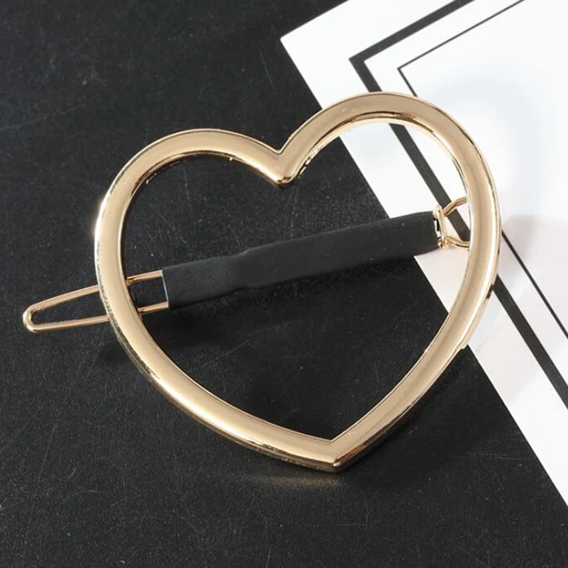 Shuangshuo Fashion Women Girls Hairpins Heart Hair Clip Metal Delicate Pin Decorations Jewelry Accessories |