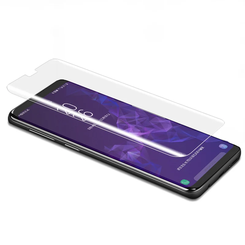 2PCS UV Tempered Glass Screen Protector for iPhone 11 Pro Max Full Cover Liquid Film Apple XR XS | Мобильные телефоны и