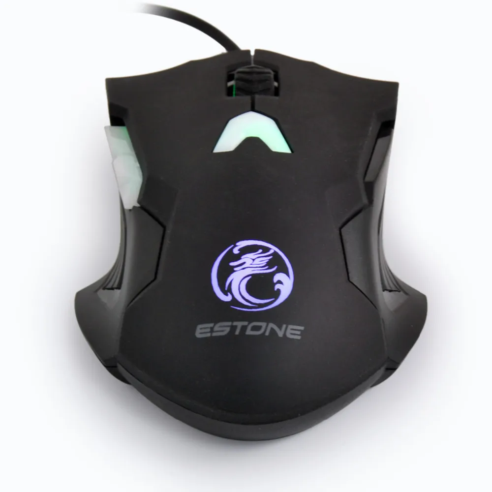 Estone GT700 Профессиональный IMice 6 Кнопок Игровая Мышь 2400 ТОЧЕК/ДЮЙМ СВЕТОДИОДНАЯ