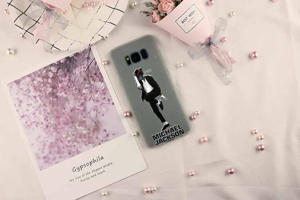 Мягкий чехол Майкла Джексона для Samsung Galaxy S7 Edge S8 S9 S10 S11 S20 S21 Plus Lite E|Бамперы| |