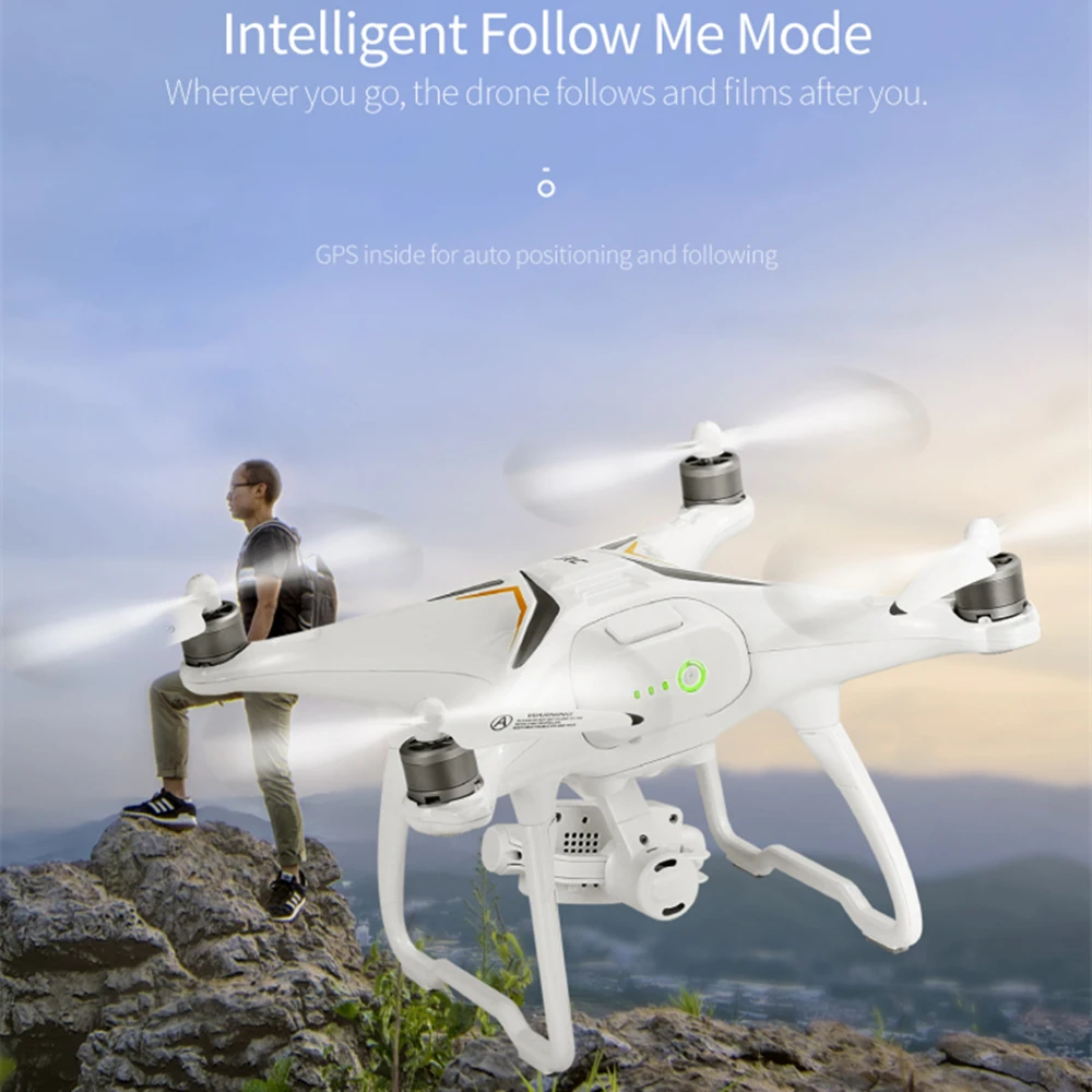 Квадрокоптер JJRC X6 с GPS камерой 5G 1080P бесщеточный Дрон для селфи 5 Мп VS X9