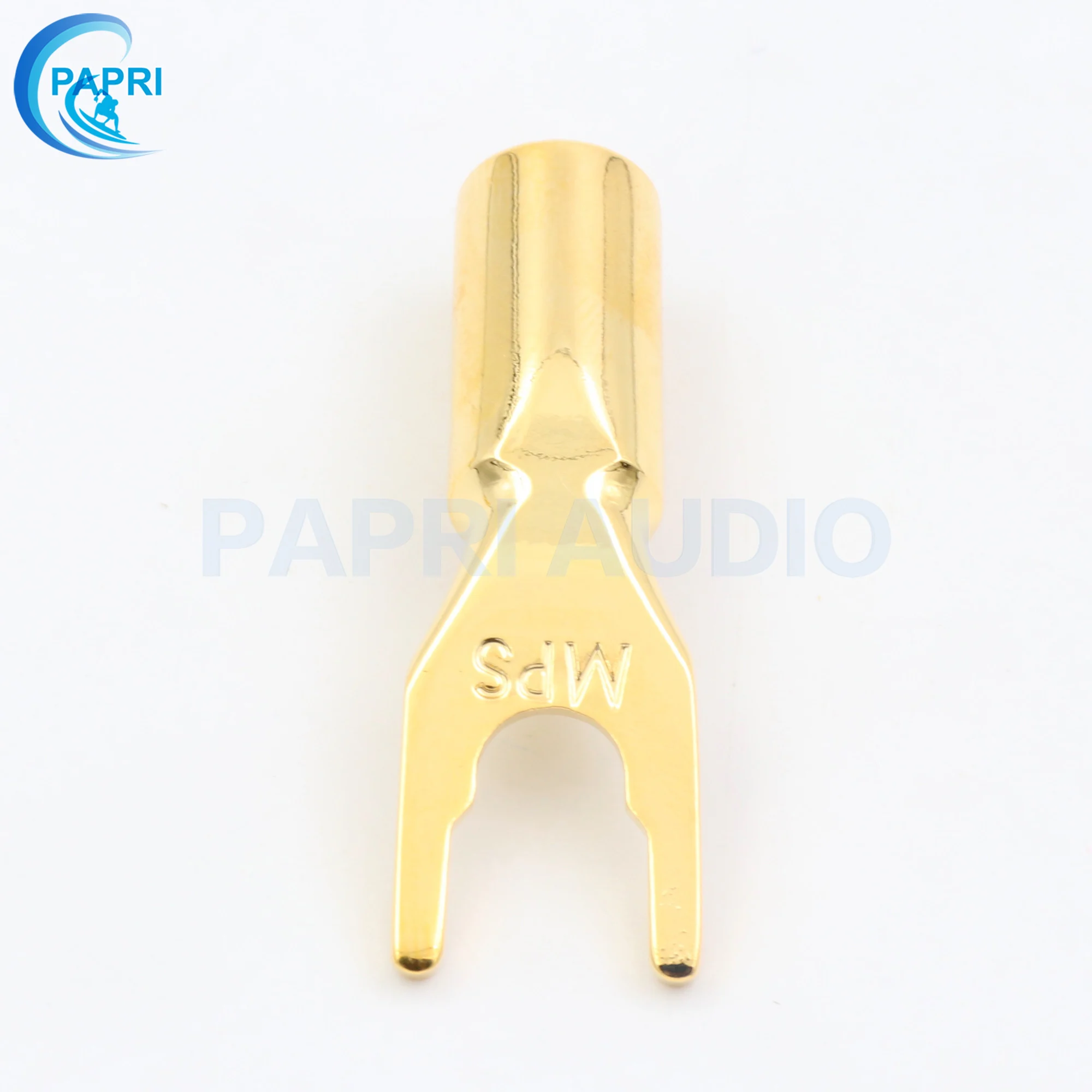 

PAPRI MPS Tiger Shark-G Fork Y Plug DIY Hi-End Pure Copper Type U Banana Speaker Connector For Audio Amplifier Male Jack