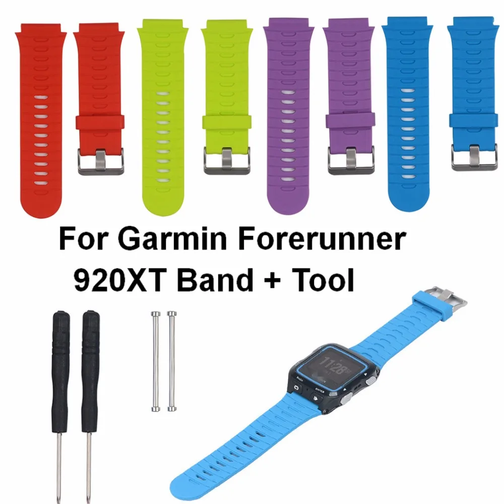 Топ Продаж Силиконовый ремешок для часов Garmin Forerunner 920XT сменный наручных полос с