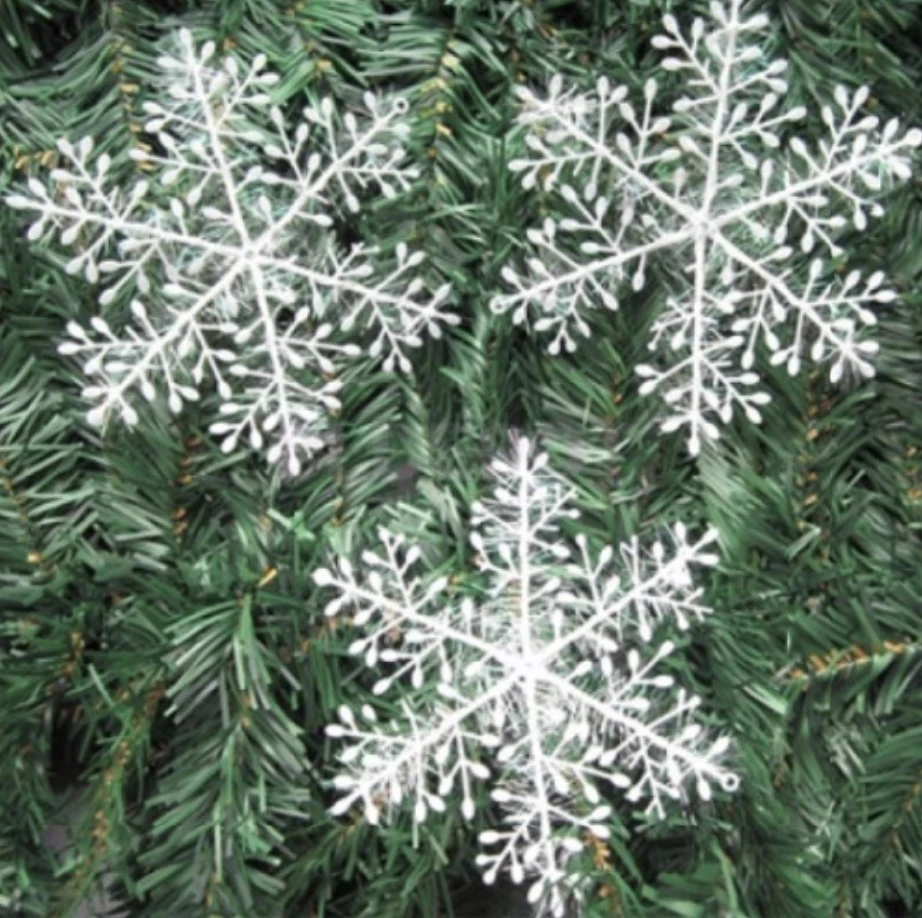 60 шт. Рождество дерево белый украшение снежинки mayitr xmas висит Украшения Декор
