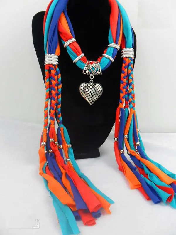 Бесплатная доставка 2012 Очаровательные шарфы с подвесками ювелирные Модные