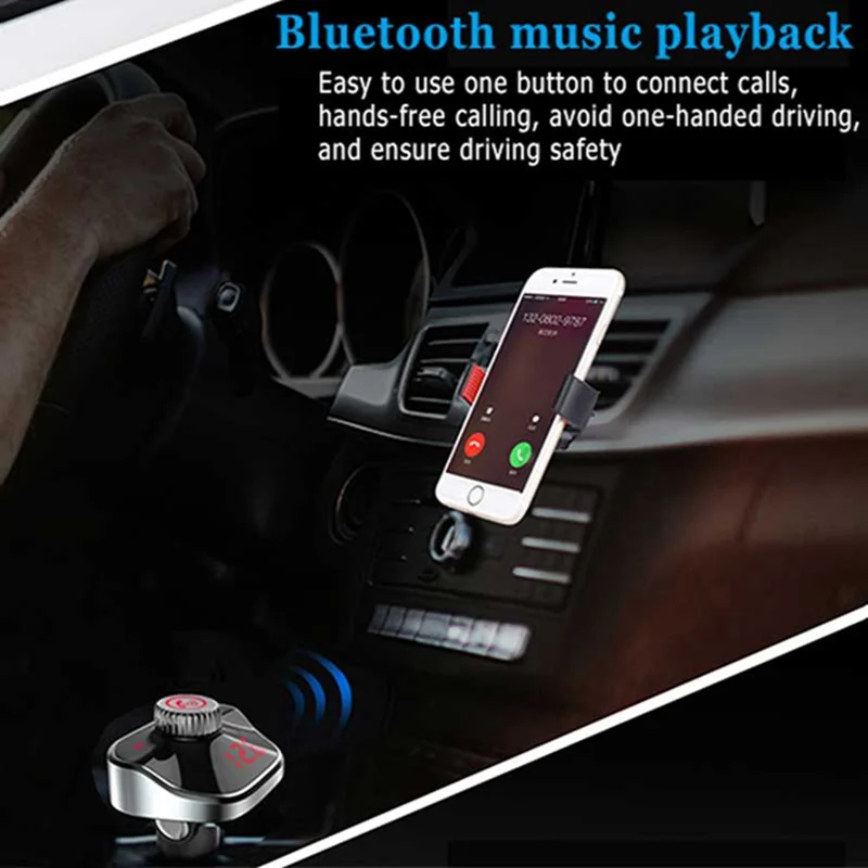 VicTsing автомобильный fm передатчик беспроводной Bluetooth Mp3 плеер 3.1A Быстрая зарядка