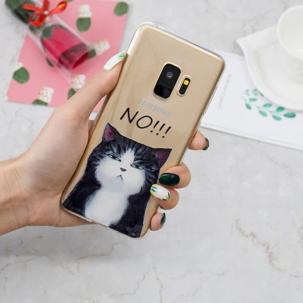 For SAMSUNG GALAXY S8 S9 Note 9 J3 J5 J7 2017 J4 J6 J8 A8 Star A6 Plus 2018 Cartoon Printing Clear Soft Silicone TPU Case Cover |