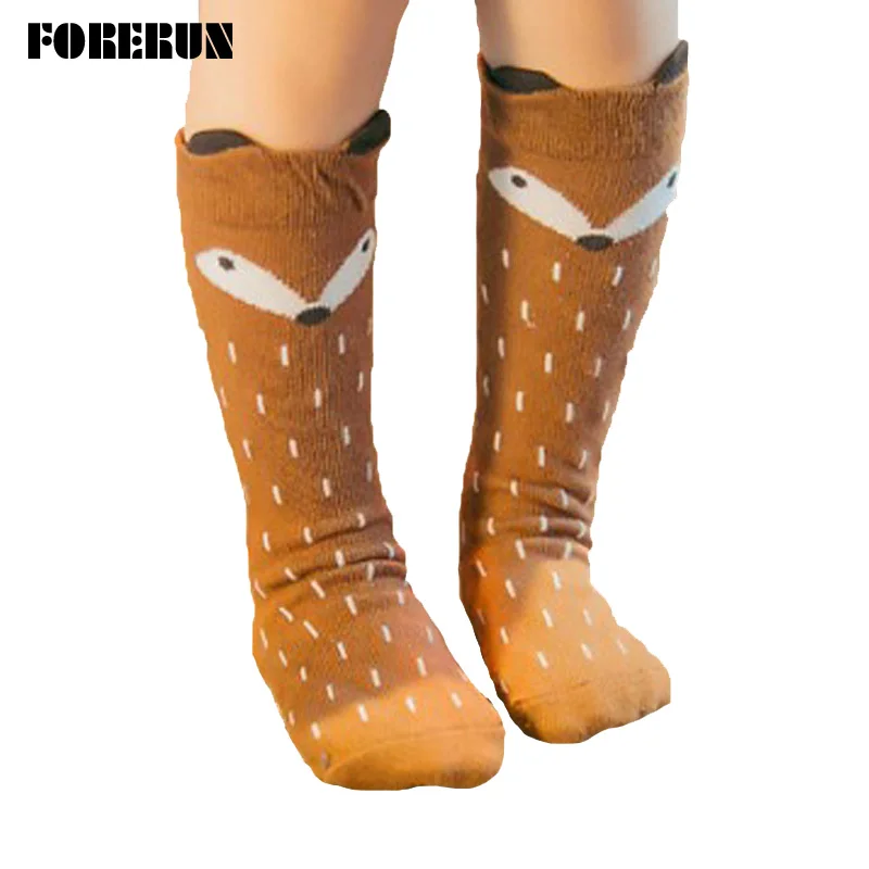 

2018 New Girls High Socks Kids Animal Cartoon Long Baby Boys Socks High Warm Lovely Infant Socks Cotton Winter Socks Children