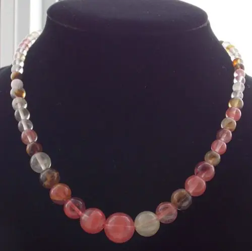 

6-14 мм многоцветный Арбузный Турмалин Круглый свободный драгоценный камень ожерелье 18 'оптовая продажа прекрасный натуральный камень высок...