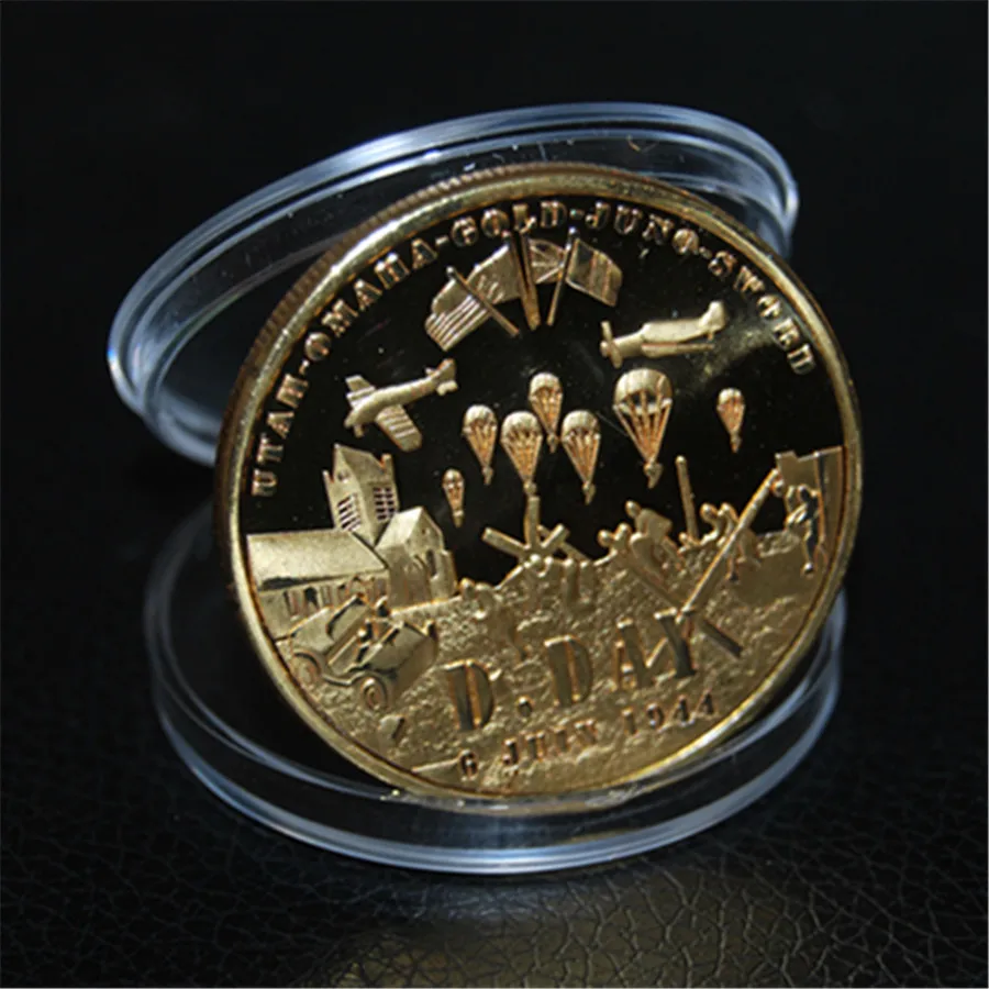 Фото Free Shipping 1pcs/lot Canadian maple leaf gold coin 1944.6.6 Juno Beach Дом и сад Free Shipping 1pcs/lot Canadian maple leaf gold coin 1944.6.6 Juno Beach Дом и сад