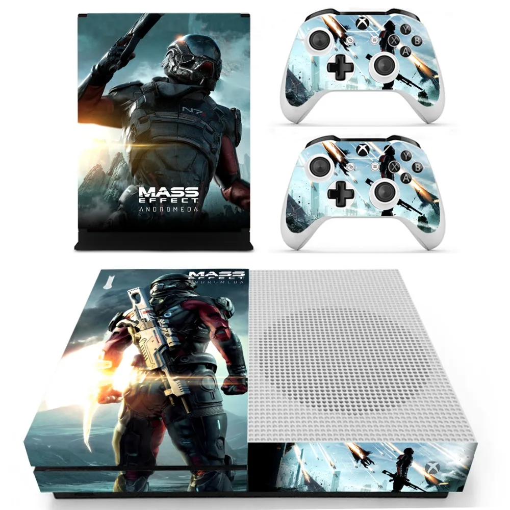 Mass Effect: Andromeda наклейка на кожу для Xbox One S консоль и контроллеры для Xbox One тонкий стикер на кожу s винил