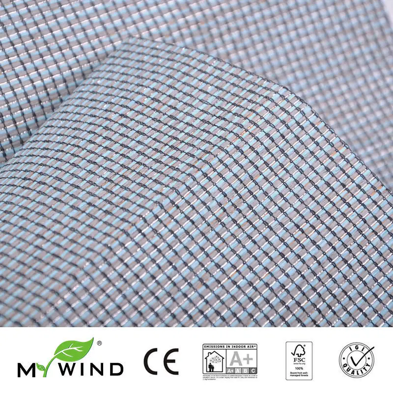3D Бумажная плетеная дизайнерская настенная бумага в рулоне Декор 2019 MY WIND gray Grasscloth