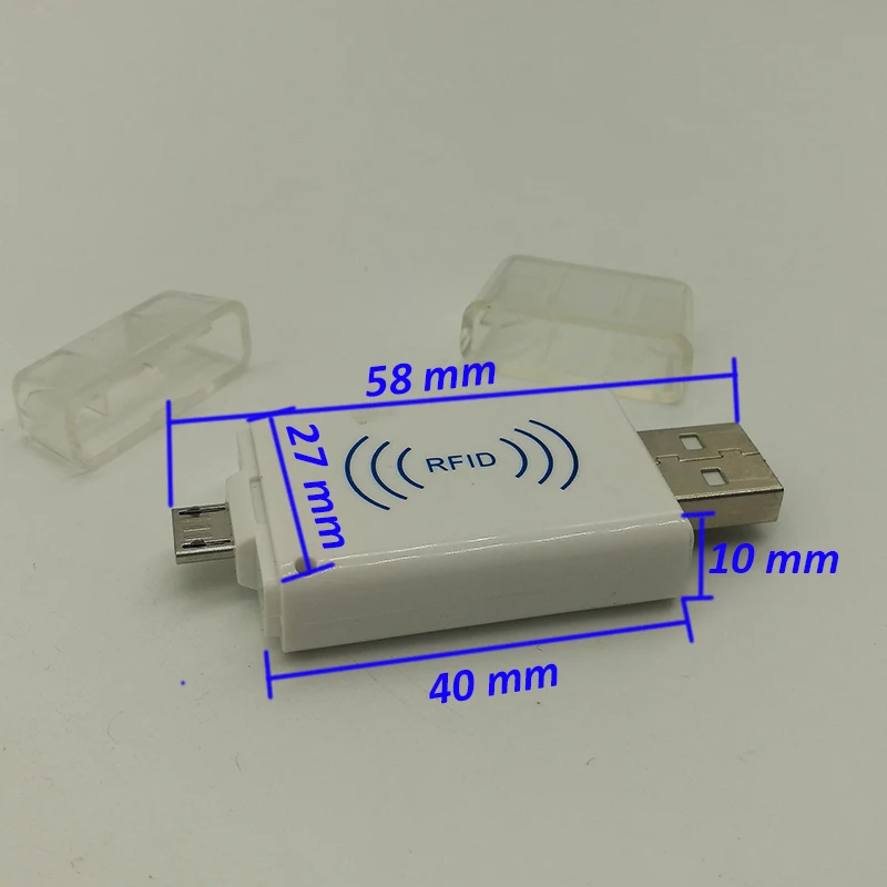 Мини портативный RFID 125 кГц близость смарт EM карта Micro USB ID кард-ридер Win8/Android/OTG смарт-телефон Android Rfid кард-ридер