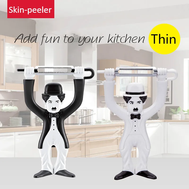 Забавный Чаплин креативный пластиковый мультяшный персонаж фрукты овощи