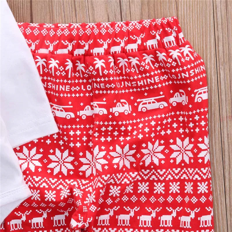 Мой первый Рождественский костюм для маленьких мальчиков и девочек с принтом