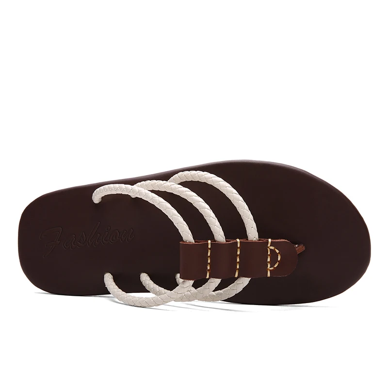 Новинка летние Нескользящие Шлепанцы из натуральной кожи модель 918 года размеры