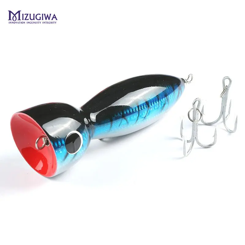 MIZUGIWA лодка приманка поппер для рыбалки морская большая игра Topwater GT9 ручной работы