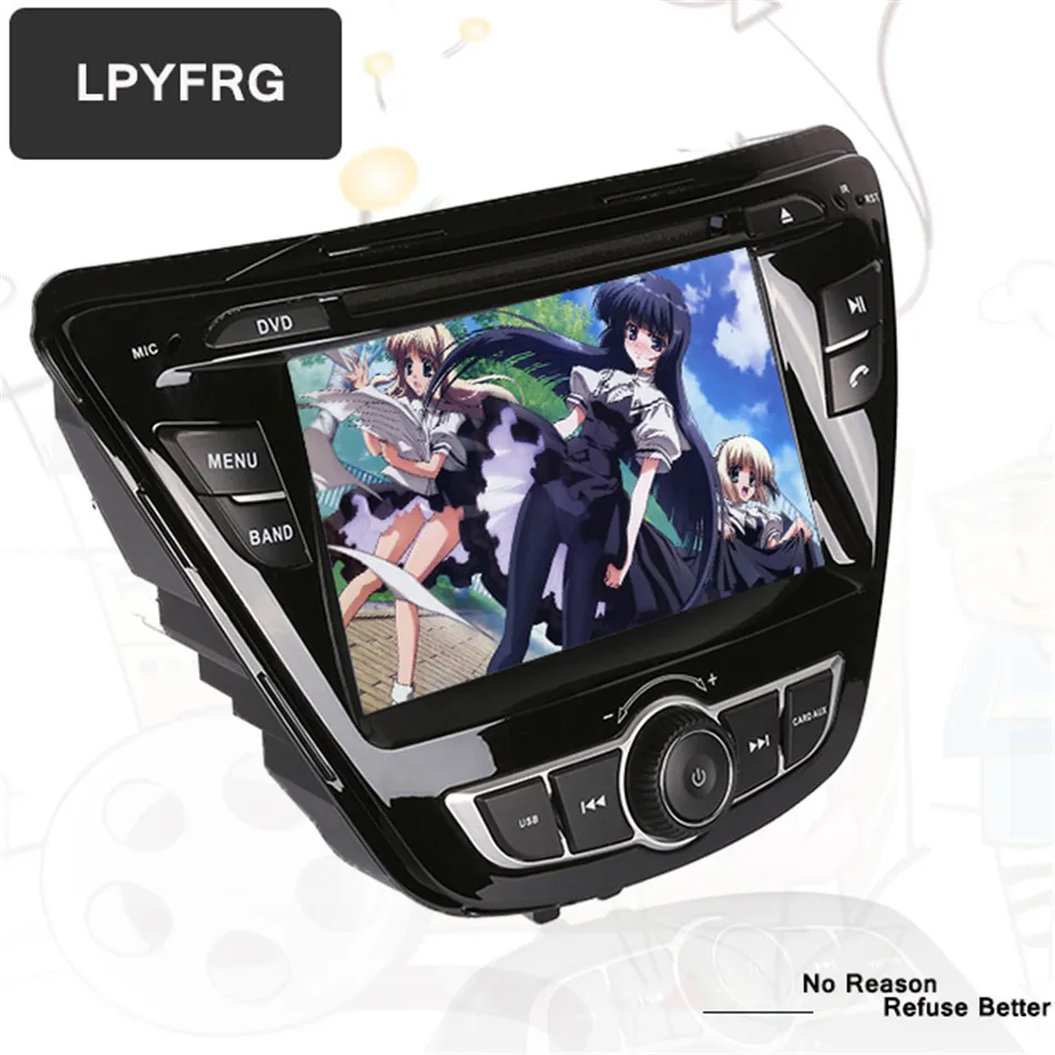 8 дюймов HD 1024*600 Восьмиядерный android 10 0 автомобильный DVD для Hyundai Elantra 2014 2015 с GPS 4G