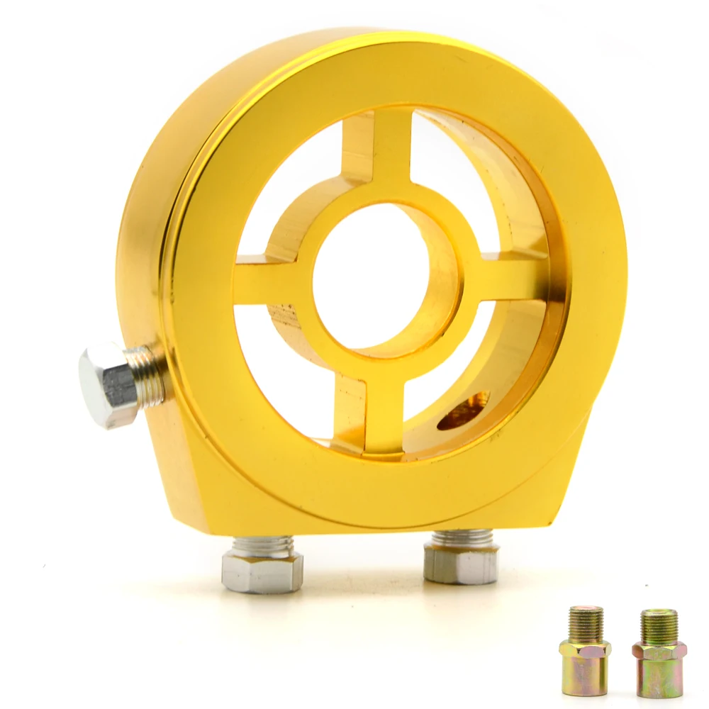 M20X1.5 3/4 16 1/8 NPT алюминиевый гоночный манометр Масляный фильтр Сэндвич