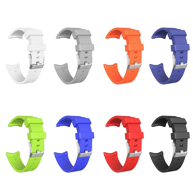 Подходит для Galaxy Watch Active полосатый силиконовый ремешок для повседневной одежды с ремешком 20 мм
