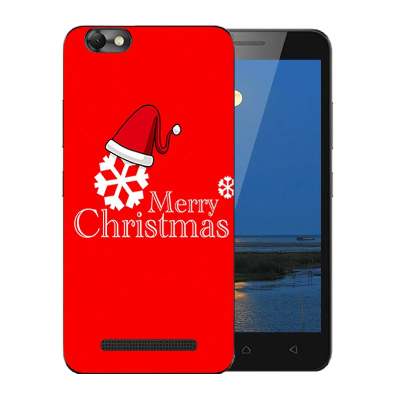 Мягкий чехол из ТПУ Для Lenovo Vibe C A2020 с веселым узором X'MAS для телефона сумки A2020a40