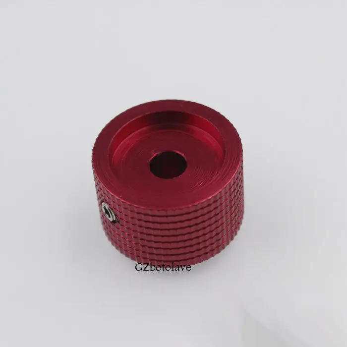 Бесплатная доставка 1 шт. синяя/красная алюминиевая ручка потенциометра крышка