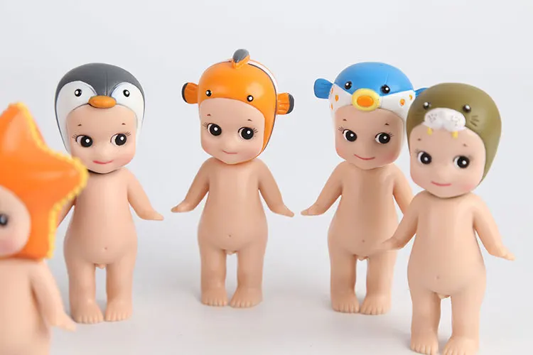 12 шт./компл. 7 см Kawaii милые куколки-Ангелы Сонни Sonny Angel Kewpie серии морских животных |