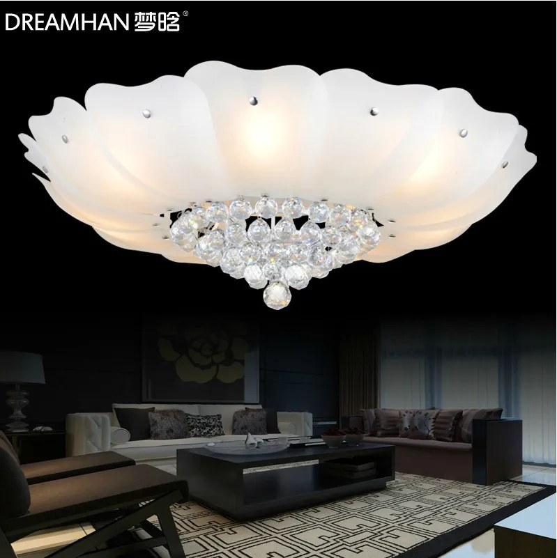LED Crystal Light cornucopia living room lights ceiling lamp modern minimalist restaurant lighting bedroom dengju|lamp shades for wall lights|light