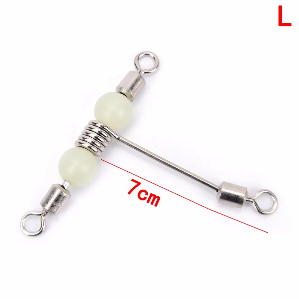 Соединительный Вертлюг для рыбалки Подшипник вращения 3 Way T Shape Fishhook Lure Line Connector