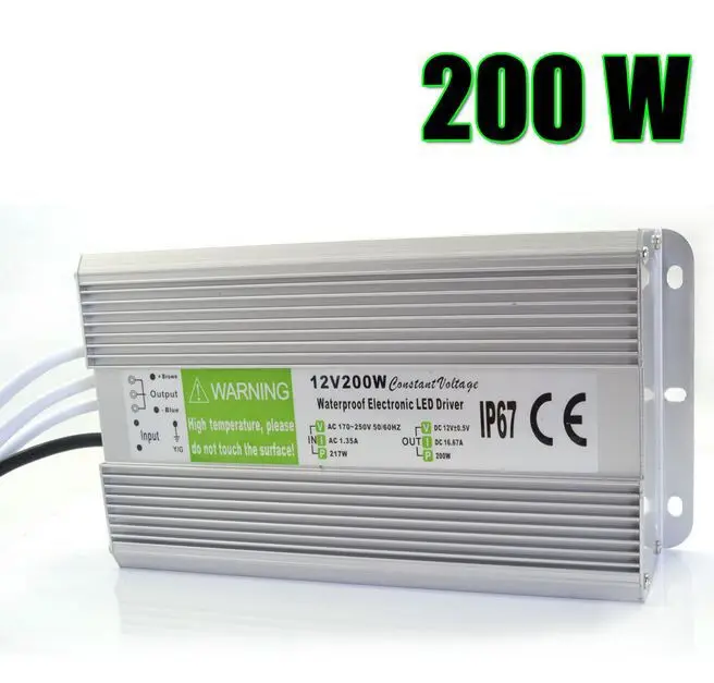 

DC 12V 24V IP67 Waterproof Power Supply Electronic LED Driver Transformer outdoor AC 100-240V - 10W 50W 60W 80W 100W 200W 250W